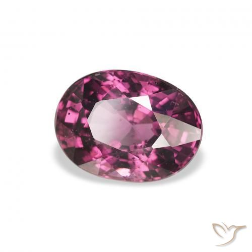 rodolita granada Roxo profundo Natural 2.29ct, oval, VS