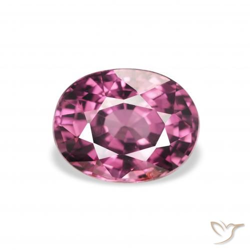 2.11ct Natural roxo avermelhado rodolita granada, oval, VS