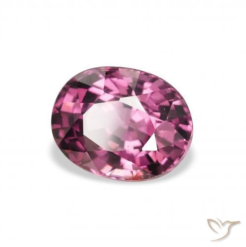 rodolita granada roxo avermelhado Natural 2.11ct, oval, VS