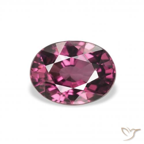 2.28ct Natural roxo médio rodolita granada, oval, VS