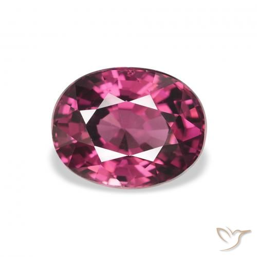 2.63ct Natural roxo médio rodolita granada, oval, VS