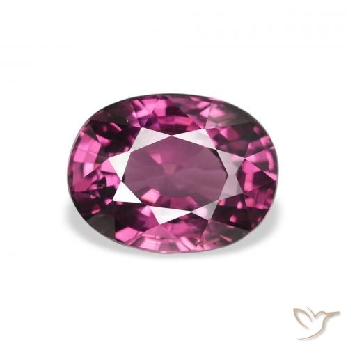2.41ct Natural Baga Rosa Roxa rodolita granada, oval, VS