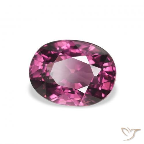 rodolita granada Baga Rosa Roxa Natural 2.41ct, oval, VS