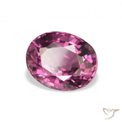 rodolita granada Baga Rosa Roxa Natural 2.56ct, oval, VS