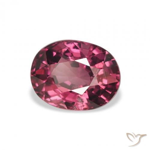 rodolita granada roxo avermelhado Natural 2.76ct, oval, VS