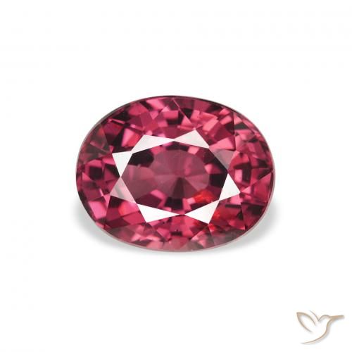 2.29ct Natural roxo médio rodolita granada, oval, VS