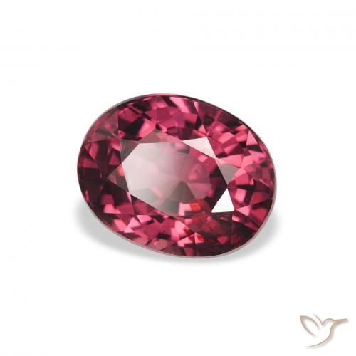 rodolita granada roxo médio Natural 2.29ct, oval, VS