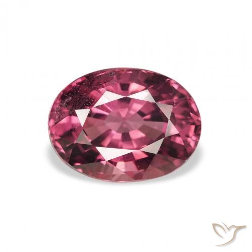 2.46ct Natural Baga Rosa Roxa rodolita granada, oval, VS