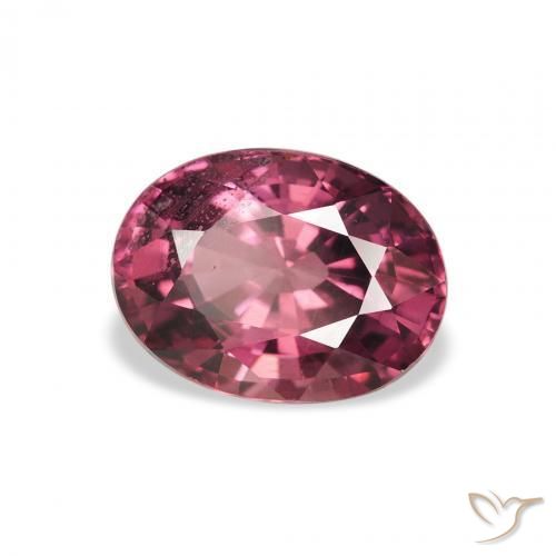 rodolita granada Baga Rosa Roxa Natural 2.46ct, oval, VS