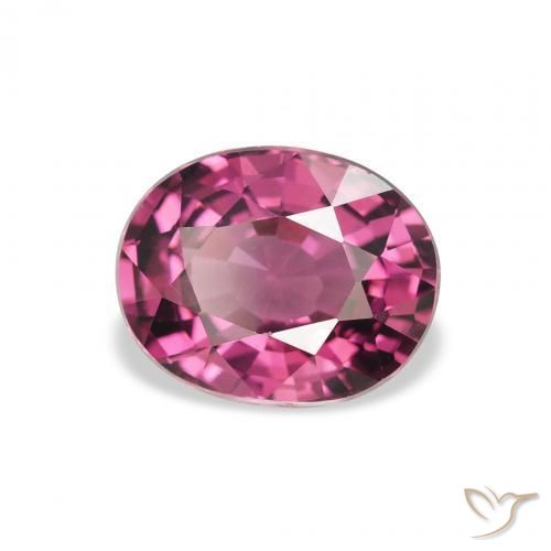 rodolita granada Baga Rosa Roxa Natural 2.34ct, oval, VS