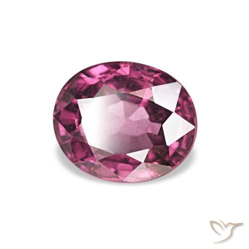 rodolita granada Baga Rosa Roxa Natural 1.03ct, oval, VS