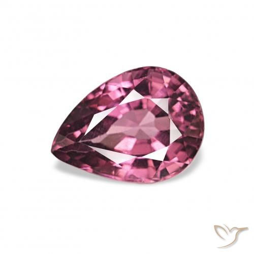 1.01ct roxo médio rodolita granada, Formato de pêra, VVS-VS