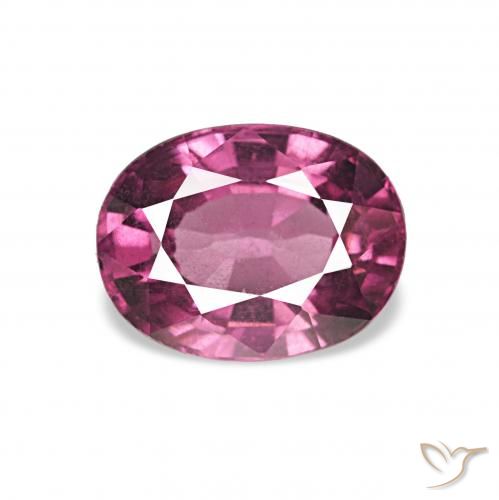 1.34ct roxo médio rodolita granada, oval, VS