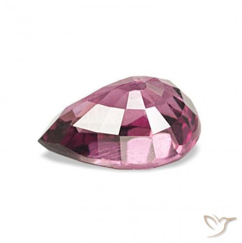 rodolita granada roxo médio Natural 1.21ct, Formato de pêra, VS