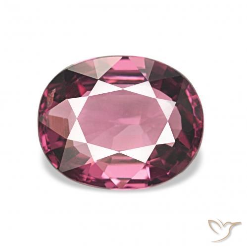 1.58ct Magenta-Rosa rodolita granada, oval, VVS