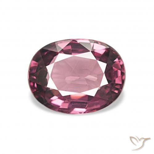 1.23ct Magenta-rosa escuro rodolita granada, oval, VVS-VS