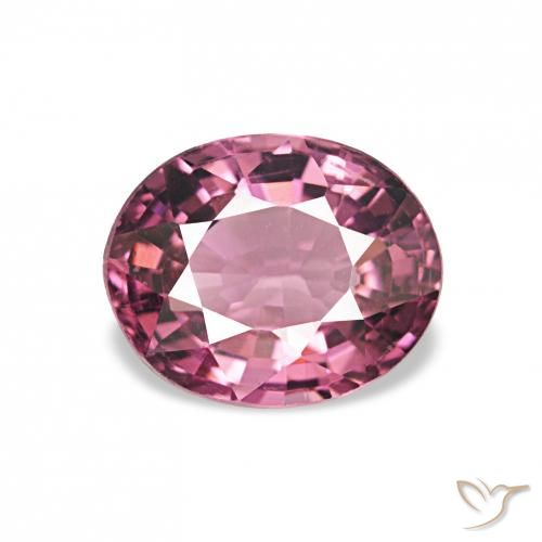 1.11ct Roxo rosado rodolita granada, oval, VVS