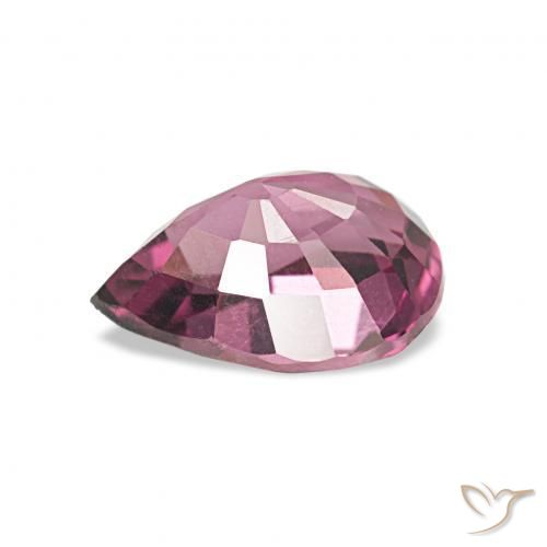 rodolita granada Uva Natural 1.27ct, Formato de pêra, VVS
