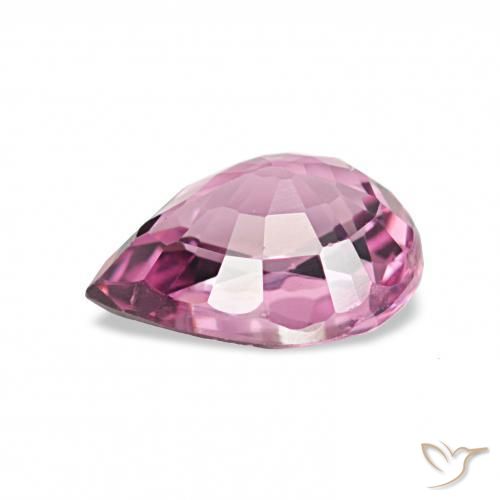 rodolita granada roxo avermelhado Natural 1.02ct, Formato de pêra, VVS