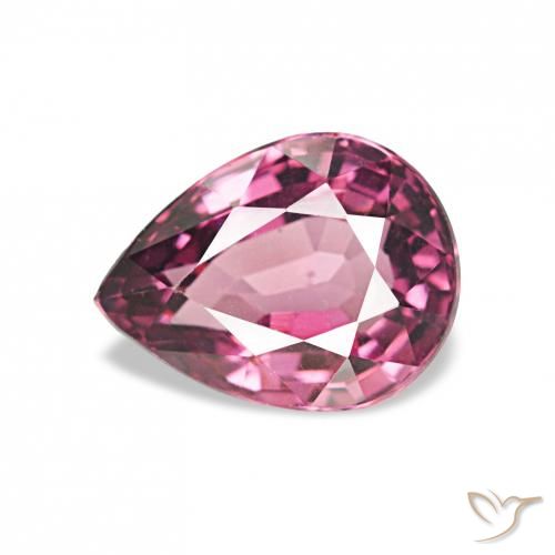 1.10ct roxo médio rodolita granada, Formato de pêra, VVS