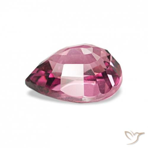 rodolita granada roxo médio Natural 1.10ct, Formato de pêra, VVS