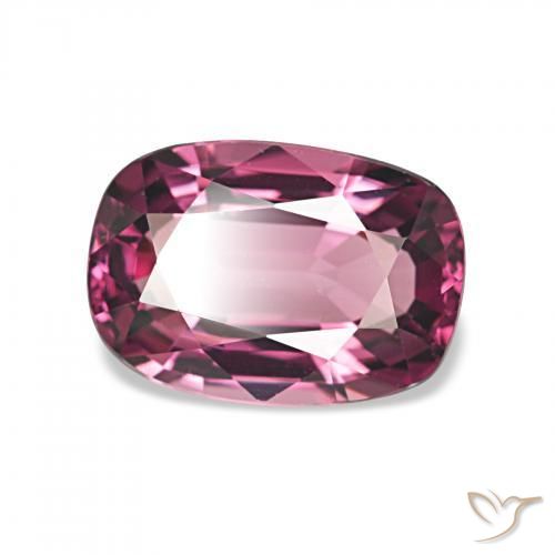 rodolita granada Roxo Intenso Natural 1.85ct, Almofada, VVS