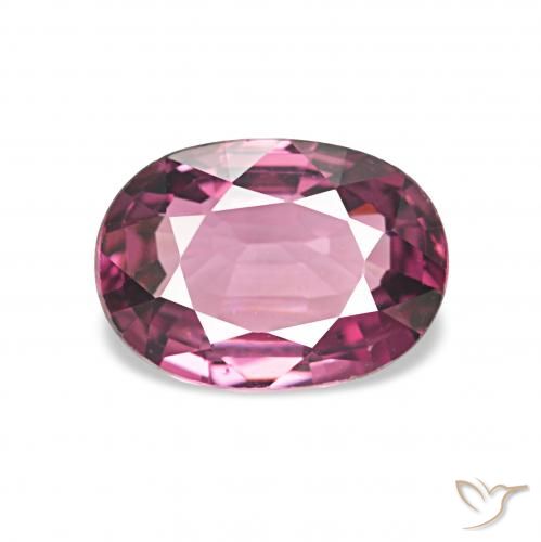 rodolita granada Vermelho Rapberry Natural 1.18ct, oval, VVS