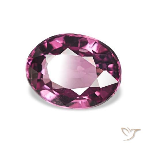 rodolita granada uva brilhante Natural 1.27ct, oval, VVS