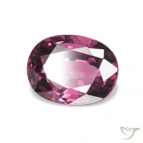 rodolita granada Roxo Intenso Natural 1.35ct, oval, VVS