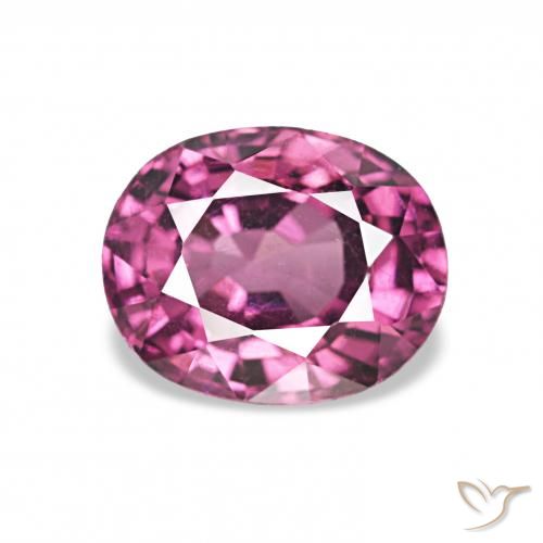 1.25ct roxo médio rodolita granada, oval, VVS-VS