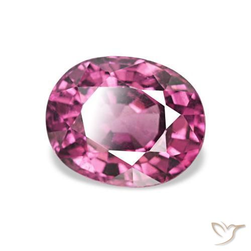 rodolita granada roxo médio Natural 1.25ct, oval, VVS-VS