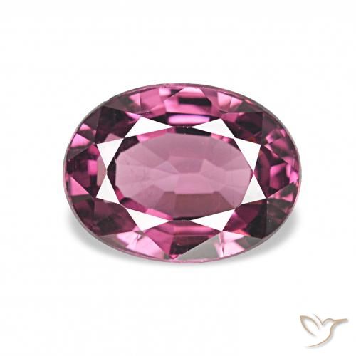 1.34ct roxo avermelhado rodolita granada, oval, VVS-VS