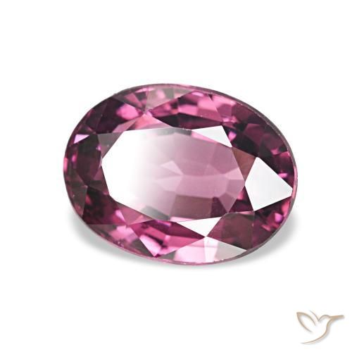 rodolita granada roxo avermelhado Natural 1.34ct, oval, VVS-VS