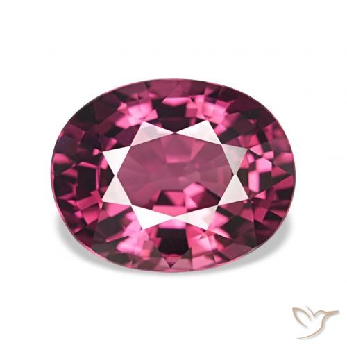 rodolita granada Berry Roxo Brilhante Natural 2.41ct, oval, VVS-VS
