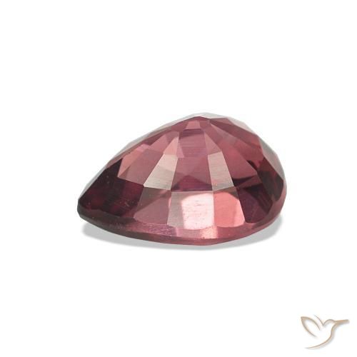 rodolita granada Vermelho escarlate Natural 1.13ct, Formato de pêra, VVS-VS