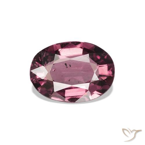 0.82ct Magenta-rosa escuro rodolita granada, oval, VS-SI