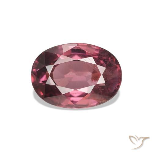 1.10ct Magenta-rosa escuro rodolita granada, oval, VS-SI