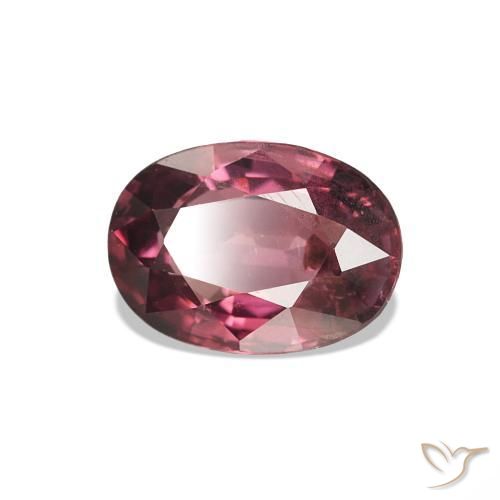 rodolita granada Magenta-rosa escuro Natural 1.10ct, Corte Oval, VS-SI