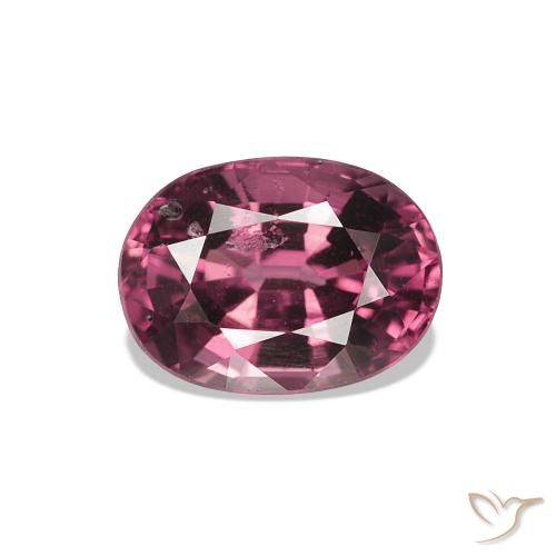 rodolita granada Vermelho Rapberry Natural 1.18ct, oval, VS-SI
