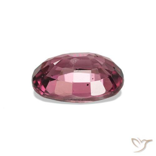 Rodolita Granada Roxo avermelhado escuro Natural 1.04ct, Corte Oval, VS-SI