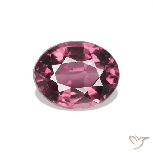 rodolita granada Vermelho Rapberry Natural 1.14ct, oval, VVS-VS
