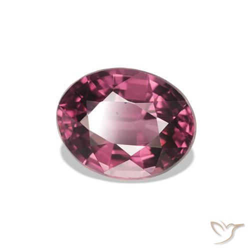 rodolita granada Vermelho Rapberry Natural 1.14ct, oval, VVS-VS