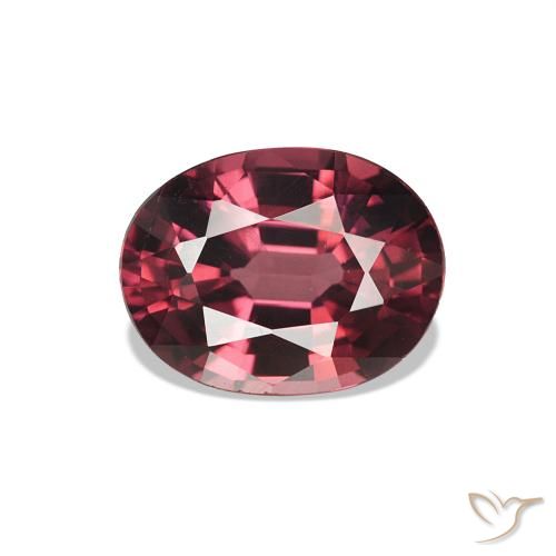 rodolita granada Medium Dark-Red Natural 1.15ct, oval, VVS-VS