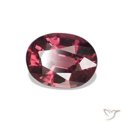 rodolita granada Medium Dark-Red Natural 1.15ct, oval, VVS-VS