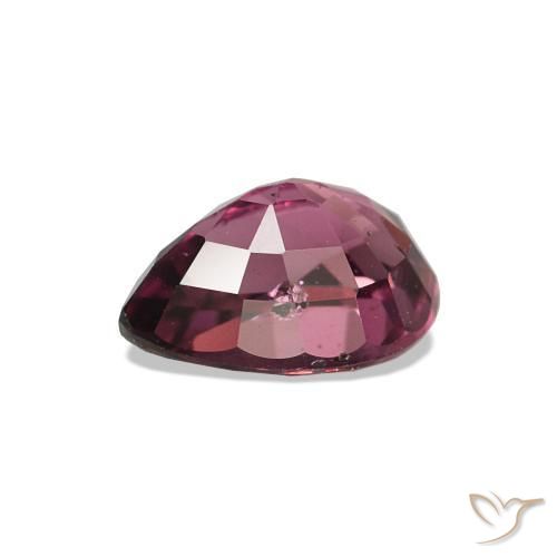 rodolita granada Vermelho Rapberry Natural 1.03ct, Formato de pêra, VS-SI