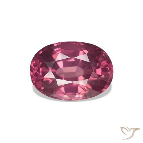 rodolita granada Baga Rosa Roxa Natural 1.06ct, oval, VVS