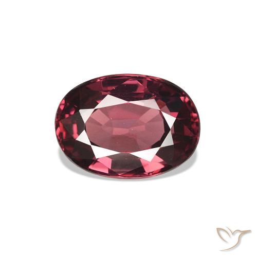 rodolita granada framboesa vermelha Natural 1.17ct, oval, VVS