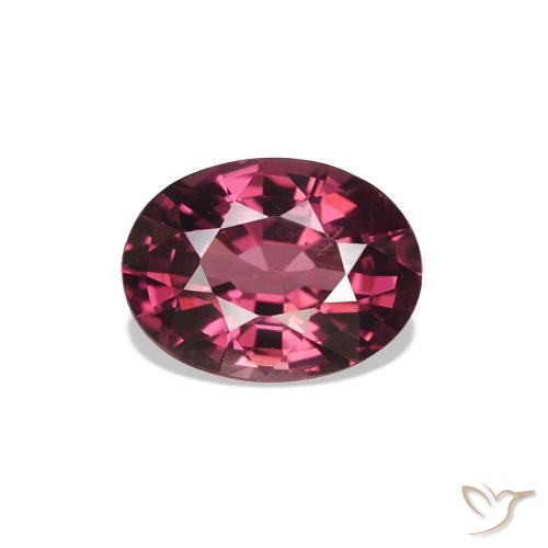 rodolita granada Vermelho roxo Natural 1.05ct, oval, VVS