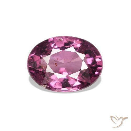 rodolita granada Medium Dark-Purple Natural 0.92ct, oval, VS-SI