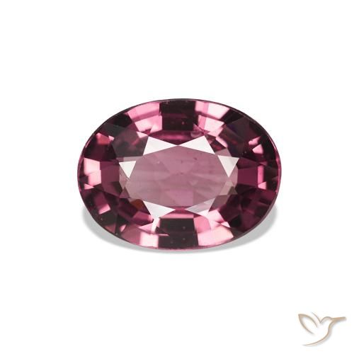 rodolita granada roxo avermelhado Natural 0.98ct, Corte Oval, VS